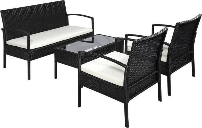 Set-Mobili-da-Giardino-in-Rattan-Sintetico-Composto-da-1-tavolino-2-poltrone-e-1-divano-a-2-posti-Nero-e-Crema-863-024