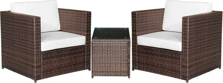 Set-Mobili-da-Giardino-Rattan-PE-da-3-Pezzi,-2-Poltrone-da-Esterno,-Tavolino-e-Cuscini,-Marrone-860-073BN
