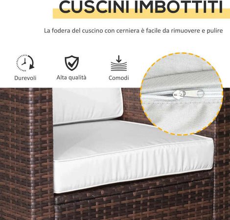 Set-Mobili-da-Giardino-Rattan-PE-da-3-Pezzi,-2-Poltrone-da-Esterno,-Tavolino-e-Cuscini,-Marrone-860-073BN