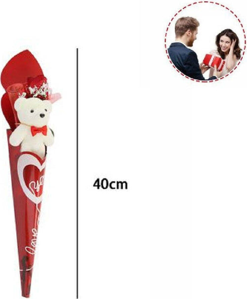 Set Orsetto Bianco Peluche Con Fiore Love 40 Cm Idea Regalo San Valentino 63292 Giochi e giocattoli/Peluche/Animali di peluche Trade Shop italia - Napoli, Commerciovirtuoso.it