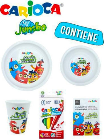 Set Pappa Carioca Per Bambini 3 Pezzi Con Matite Colorate E Album Da Colorare Prima infanzia/Allattamento e pappa/Stoviglie/Set di stoviglie Trade Shop italia - Napoli, Commerciovirtuoso.it