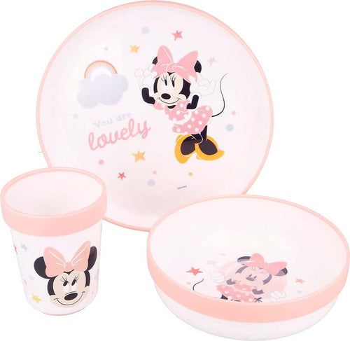 Set Pappa Minnie Mouse Bicchiere Piatti Antiscivolo Rosa Bambini Prima Pappa Prima infanzia/Allattamento e pappa/Stoviglie/Set di stoviglie Trade Shop italia - Napoli, Commerciovirtuoso.it