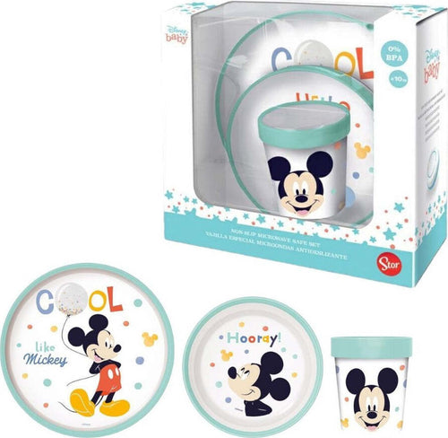 Set Pappa Topolino Bicchiere Piatti Antiscivolo Azzurro Bambini Prima Pappa Prima infanzia/Allattamento e pappa/Stoviglie/Set di stoviglie Trade Shop italia - Napoli, Commerciovirtuoso.it