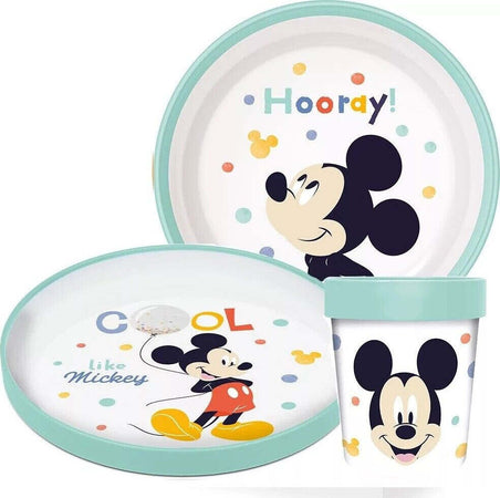 Set Pappa Topolino Bicchiere Piatti Antiscivolo Azzurro Bambini Prima Pappa Prima infanzia/Allattamento e pappa/Stoviglie/Set di stoviglie Trade Shop italia - Napoli, Commerciovirtuoso.it