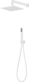 Set-Per-Doccia-Soffione-Quadro-In-Acciaio-Inox-25x25-Millimetri-Bianco-Opaco