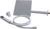 Set-Per-Doccia-Soffione-Quadro-In-Acciaio-Inox-25x25-Millimetri-Bianco-Opaco