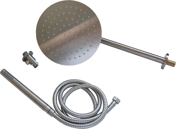 Set-Per-Doccia-Soffione-Tondo-In-Acciaio-Inox-250-Millimetri-Effetto-Spazzolato