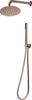 Set-Per-Doccia-Soffione-Tondo-In-Acciaio-Inox-250-Millimetri-Finitura-Oro-Rosa