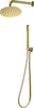 Set-Per-Doccia-Soffione-Tondo-In-Acciaio-Inox-250-Millimetri-Oro-Satinato