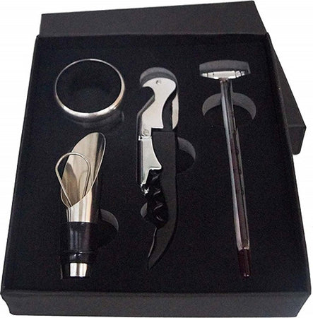 SET PER VINO CAVATAPPI ANELLO SALVAGOCCIA DOSATORE APRIBOTTIGLIA KIT SOMMELIER Casa e cucina/Utensili da cucina/Accessori vino e bar/Cavatappi Trade Shop italia - Napoli, Commerciovirtuoso.it