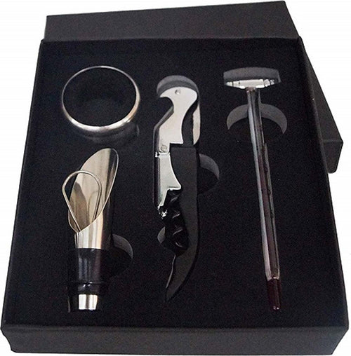 SET PER VINO CAVATAPPI ANELLO SALVAGOCCIA DOSATORE APRIBOTTIGLIA KIT SOMMELIER Casa e cucina/Utensili da cucina/Accessori vino e bar/Cavatappi Trade Shop italia - Napoli, Commerciovirtuoso.it