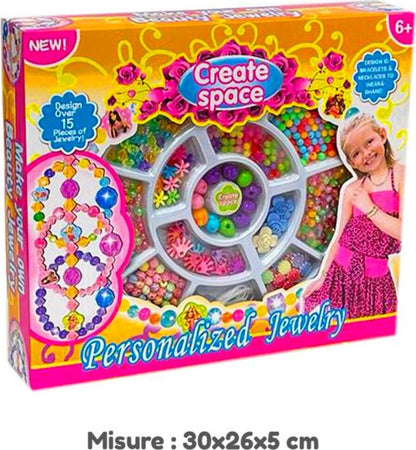 Set Perline Decora Capelli Crea Gioielli Collane Bracciali Gioco Per Bambine 6+ Casa e cucina/Hobby creativi/Lavorazione perline e creazione gioielli/Kit per creazione gioielli Trade Shop italia - Napoli, Commerciovirtuoso.it