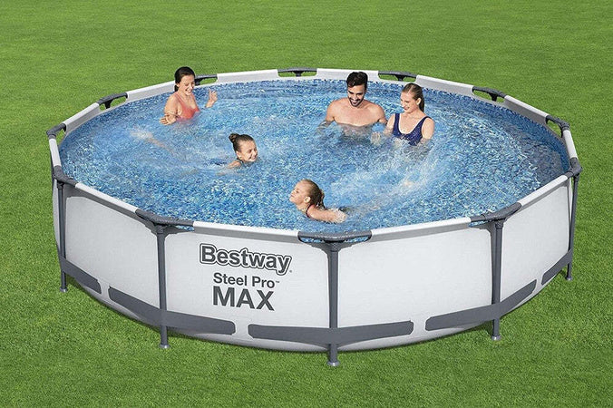 Set Piscina Fuori Terra Rotonda Steel Pro Max 366x76cm 6473lt Pompa Filtro 56416 Giardino e giardinaggio/Piscine vasche idromassaggio e accessori/Piscine/Piscine fuoriterra Trade Shop italia - Napoli, Commerciovirtuoso.it