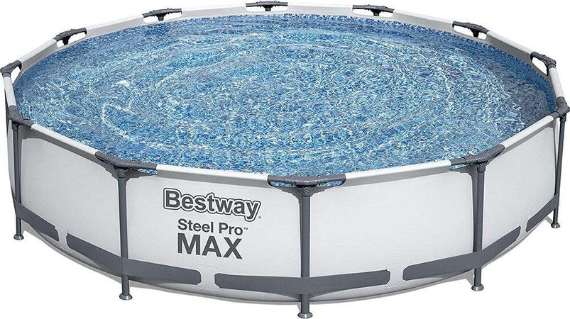 Set Piscina Fuori Terra Rotonda Steel Pro Max 366x76cm 6473lt Pompa Filtro 56416 Giardino e giardinaggio/Piscine vasche idromassaggio e accessori/Piscine/Piscine fuoriterra Trade Shop italia - Napoli, Commerciovirtuoso.it