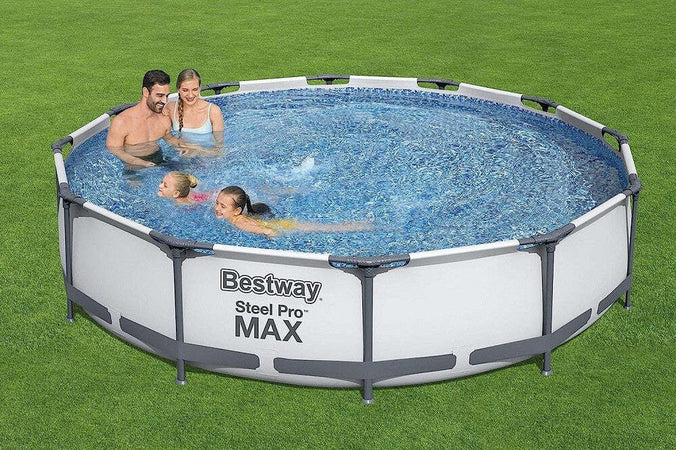 Set Piscina Fuori Terra Rotonda Steel Pro Max 366x76cm 6473lt Pompa Filtro 56416 Giardino e giardinaggio/Piscine vasche idromassaggio e accessori/Piscine/Piscine fuoriterra Trade Shop italia - Napoli, Commerciovirtuoso.it