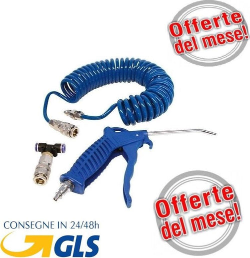 SET-PISTOLA-ARIA-COMPRESSA-CON-TUBO-A-SPIRALE-FLESSIBILE-PER-COMPRESSORE-5-METRI