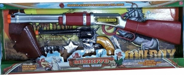Set Pistoleri Fucile + Pistola Fodero Sceriffo Stella Colpi Ranger Gioco Bambini Giochi e giocattoli/Giochi d'imitazione e accessori di travestimento/Accessori per travestimento/Armi giocattolo/Pistole giocattolo Trade Shop italia - Napoli, Commerciovirtuoso.it