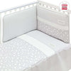 Set Piumone + Paracolpi 70X140 Cm Star Grigio Casa e cucina/Tessili per la casa/Biancheria per culle e lettini/Biancheria bimbi/Completi da lettino La Casa Del Bebè - Napoli, Commerciovirtuoso.it