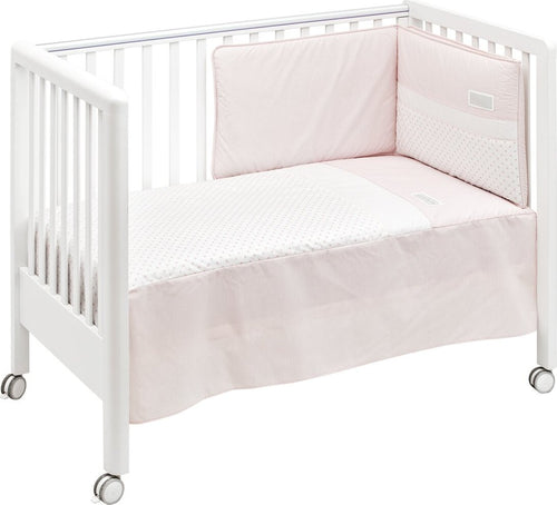 Set Piumone + Paracolpi 70X140 Cm Star Rosa Casa e cucina/Tessili per la casa/Biancheria per culle e lettini/Biancheria bimbi/Completi da lettino La Casa Del Bebè - Napoli, Commerciovirtuoso.it