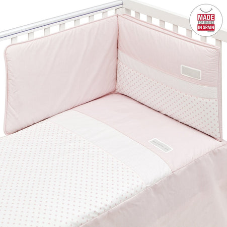 Set Piumone + Paracolpi 70X140 Cm Star Rosa Casa e cucina/Tessili per la casa/Biancheria per culle e lettini/Biancheria bimbi/Completi da lettino La Casa Del Bebè - Napoli, Commerciovirtuoso.it