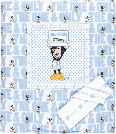 Set-piumotto-lenzuolino-culla-Disney-Hello-Mickey