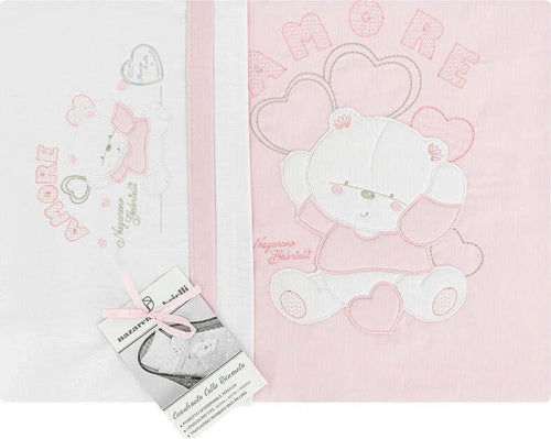 Set-piumotto-lenzuolino-culla-Nazareno-Gabrielli-Baby-Amore