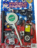 Set-Polizia-Posto-Di-Blocco-Pistola-Manette-Distintivo-Manganello-Gioco-Bambini