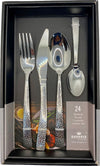 Set Posate 24 Pezzi Bavaria Ottingher In Acciaio BC3023 Silver martello manico Casa e cucina/Stoviglie/Posate/Set di posate/Set di posate miste Led Mall Home - Napoli, Commerciovirtuoso.it