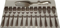 Set Posate Da Dolce 13 Pezzi Made in Italy Mori italia Art. 111e Set Dolce 13 Pezzi Casa e cucina/Stoviglie/Posate/Set di posate/Set di posate miste L’Orchidea - Siderno, Commerciovirtuoso.it