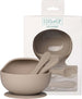Set-prima-pappa--ciotola-con-ventosa-e-posate--beige
