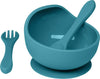 Set-prima-pappa--ciotola-con-ventosa-e-posate--blue-cobalto-