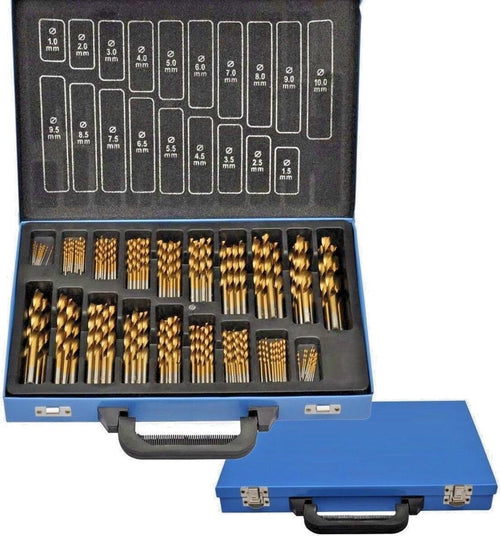 SET PUNTE TRAPANO 100PZ PEZZI TITANIO HSS VALIGETTA METALLO  FERRO LEGNO Fai da te/Utensili elettrici e a mano/Accessori per utensili elettrici/Set punte per trapani Trade Shop italia - Napoli, Commerciovirtuoso.it
