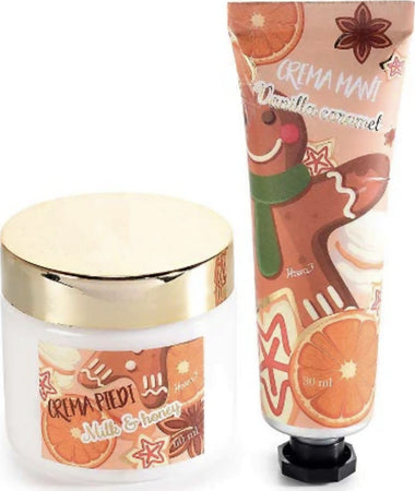 Set Regalo Natalizio con Crema Mani Vanilla Caramel + Crema Piedi Milk & Honey Bellezza/Cura della pelle/Set regalo Cartoleria Deja Vu - Crotone, Commerciovirtuoso.it