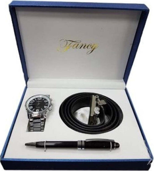 Set Regalo Per Uomo Orologio Cintura Penna In Cofanetto Elegante Moda/Uomo/Orologi/Orologi da polso Trade Shop italia - Napoli, Commerciovirtuoso.it