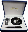 Set-Regalo-Per-Uomo-Orologio-Cintura-Penna-In-Cofanetto-Elegante