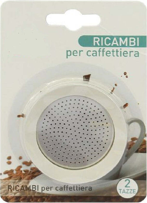 Set Ricambi Guarnizione Gomma Filtro Per Caffettiera Moka Caff? 2 Tazze 53325 Casa, arredamento e bricolage > Elettrodomestici > Caffettiere Trade Shop italia - Napoli, Commerciovirtuoso.it