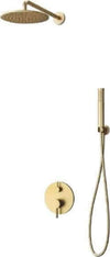 Set Rubinetteria Doccia Completo Oro Kit Doccia Artemis Miscelatore 4 Vie Soffione Rotondo 20 Cm Braccetto Tubo Flessibile 150 Cm E Doccino Color Oro Fai da te/Attrezzature per cucine e bagni/Attrezzature per bagni/Rubinetti per docce e vasche da bagno e parti/Rubinetti per doccia Shopbagno.it - Roma, Commerciovirtuoso.it