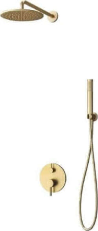 Set Rubinetteria Doccia Completo Oro Kit Doccia Artemis Miscelatore 4 Vie Soffione Rotondo 20 Cm Braccetto Tubo Flessibile 150 Cm E Doccino Color Oro Fai da te/Attrezzature per cucine e bagni/Attrezzature per bagni/Rubinetti per docce e vasche da bagno e parti/Rubinetti per doccia Shopbagno.it - Roma, Commerciovirtuoso.it