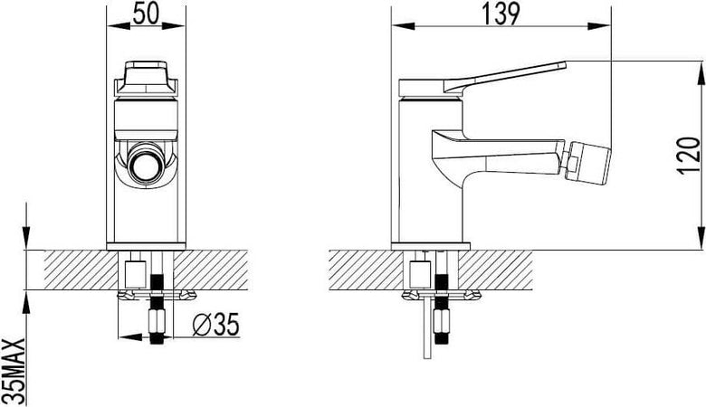 Set Rubinetteria Lavabo e Bidet Colore Nero Opaco e Bronze Fai da te/Attrezzature per cucine e bagni/Attrezzature per bagni/Rubinetti per lavandini bagno Shopbagno.it - Roma, Commerciovirtuoso.it
