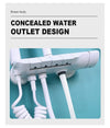 Set Saliscendi Bagno Colonna Doccia Rubinetto Soffione Doccetta Bidet Bianco 87345