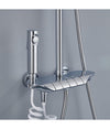 Set Saliscendi Bagno Colonna Doccia Rubinetto Soffione Doccetta Bidet Cromato 87343