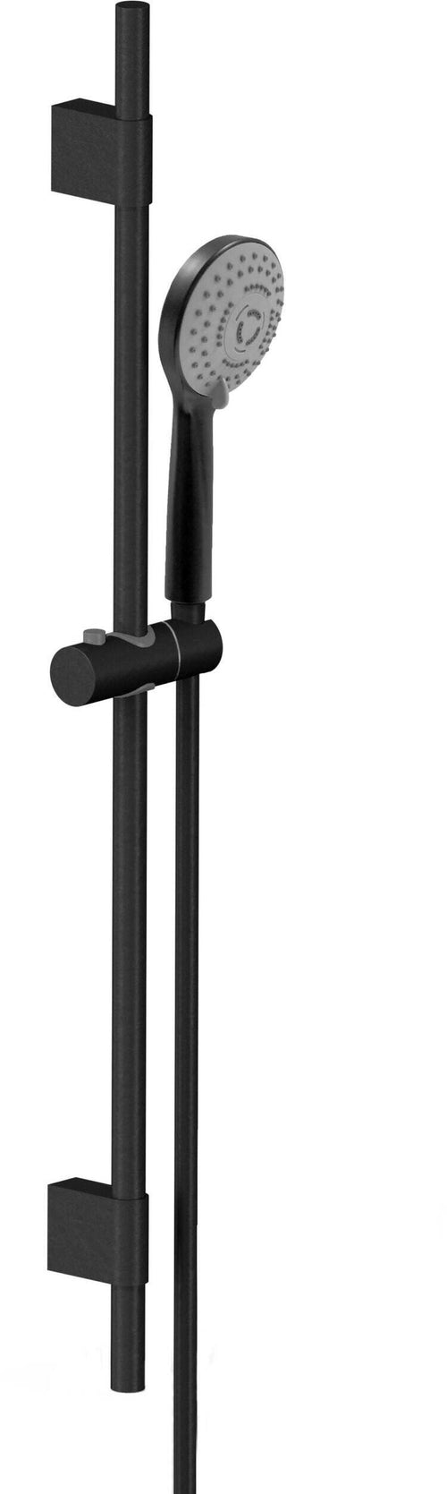 Set saliscendi doccia nero opaco completo