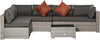 Set-Salotto-da-Esterni-4-Pezzi-con-3-Divani-e-1-Tavolino-da-Caffè,-in-Rattan-PE,-Cuscini-Inclusi-860-221