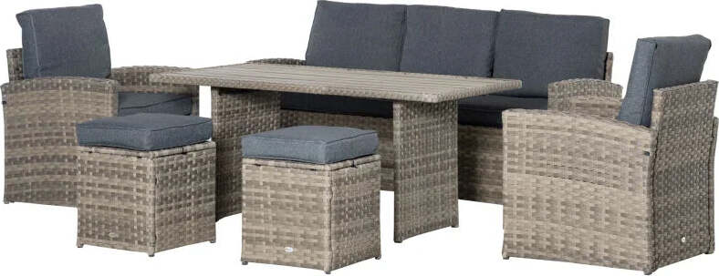 Set-Salotto-da-Giardino-in-Rattan-PE-con-Divano-3-Posti,-2-Poltrone,-2-Sgabelli-e-Tavolo,-Grigio-860-198
