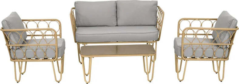 Set-Salotto-in-Rattan-da-Giardino-con-Divano-Modulabile,-Cuscini-e-Tavolino-da-Caffè,-Grigio-860-325V00GY