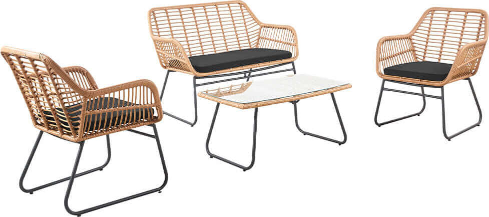 Set-Salotto-in-Rattan-da-Giardino-con-Divano-Tavolino-2-Sedie-Mobili-da-Esterno