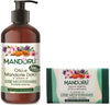 Set Saponi Mandorlì Olio Di Mandorle Dolci Al Profumo Di Erbe Mediterranee 300 Ml + Sapone Vegetale Solido Al Profumo Di Erbe Mediterranee 100g