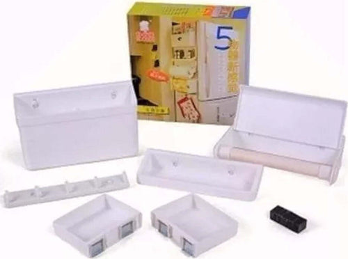 Set Scaffali A Combinazione Magnetica 5in1 Magnete Frigorifero Multifunzionale Casa, arredamento e bricolage > Cucina > Accessori cucina Trade Shop italia - Napoli, Commerciovirtuoso.it