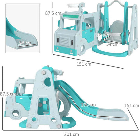 Set-Scivolo-per-Bambini-18-48-Mesi-con-Altalena,-Macchinina-e-Canestro,-201x151x87.5cm,-Azzurro-GH6331-041V00LBGH6