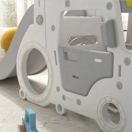 Set-Scivolo-per-Bambini-18-48-Mesi-con-Altalena,-Macchinina-e-Canestro,-201x151x87.5cm,-Bianco-BV5331-041V00WTBV5